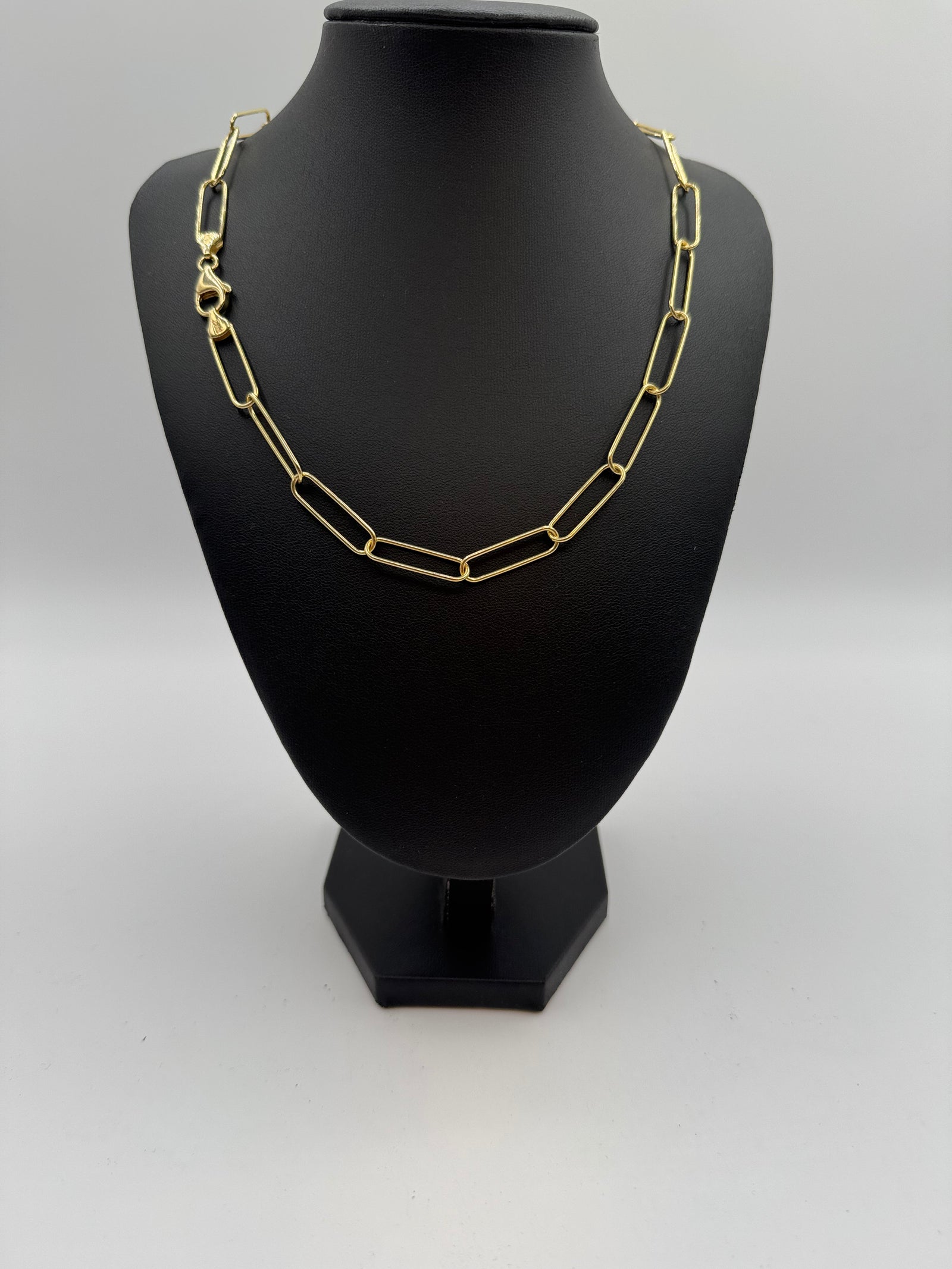 7mm Paper Clip Chain 20 inches