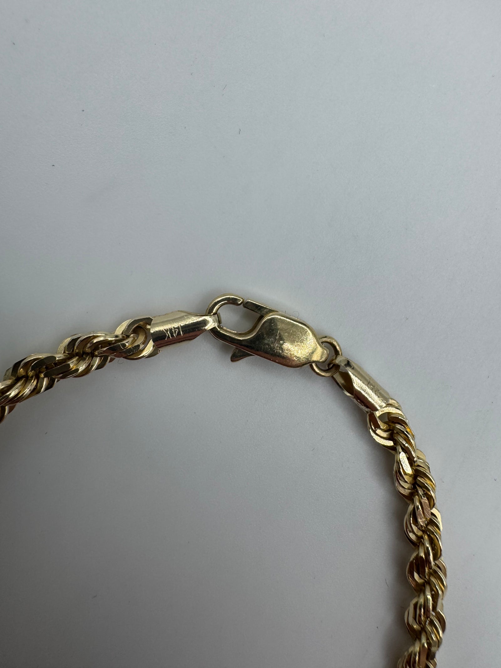 4mm Cali Rope Bracelet 7 inch (DIAMOND CUT)