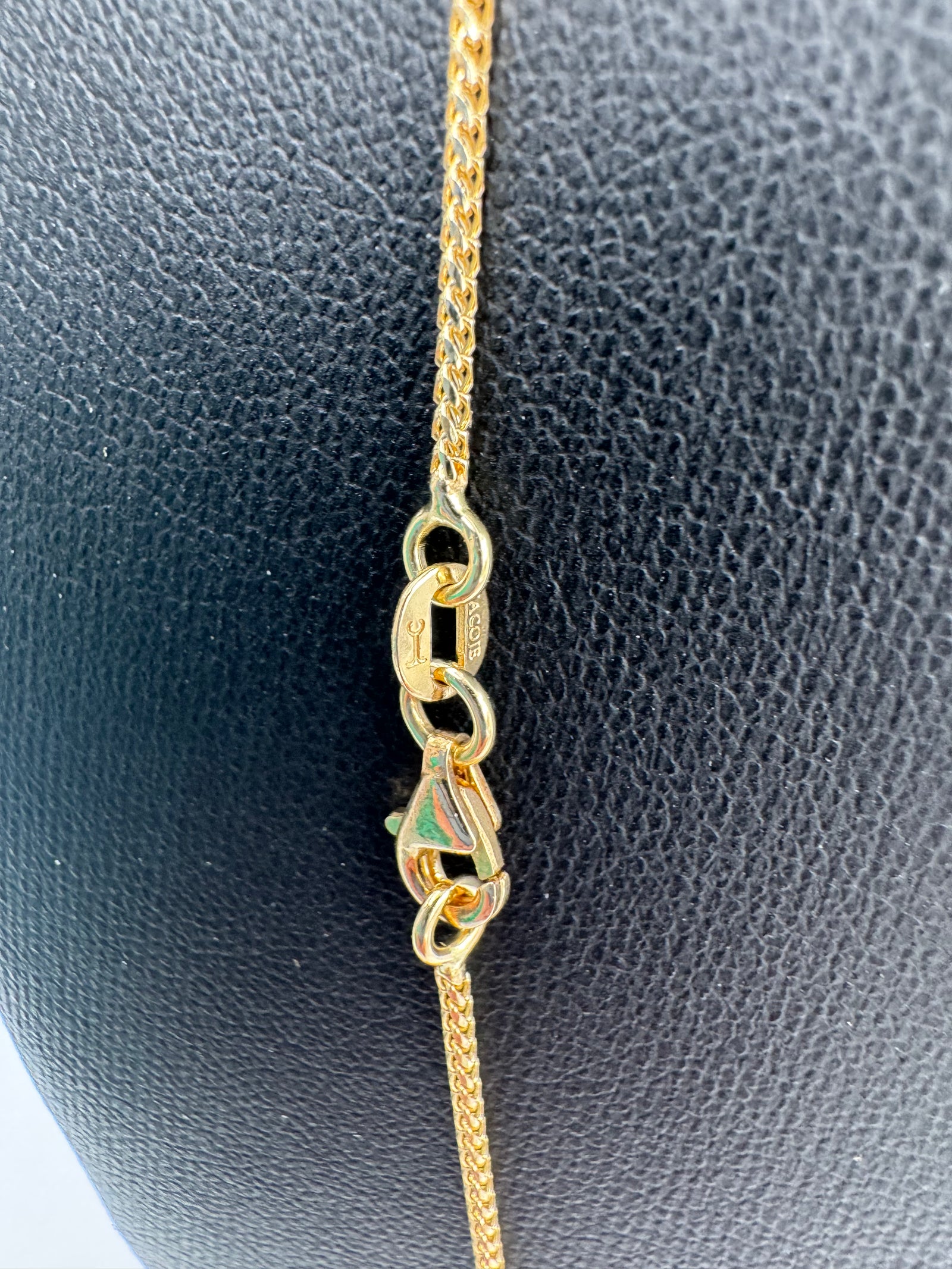 1mm Franco Chain 20 inches (DIAMOND CUT) (JACOJE STAMPED)-OVERSTOCK