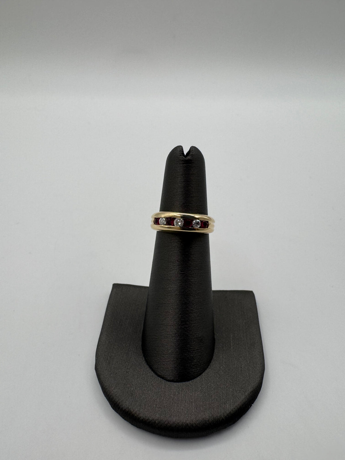 Diamond Ruby Ring-Size 5