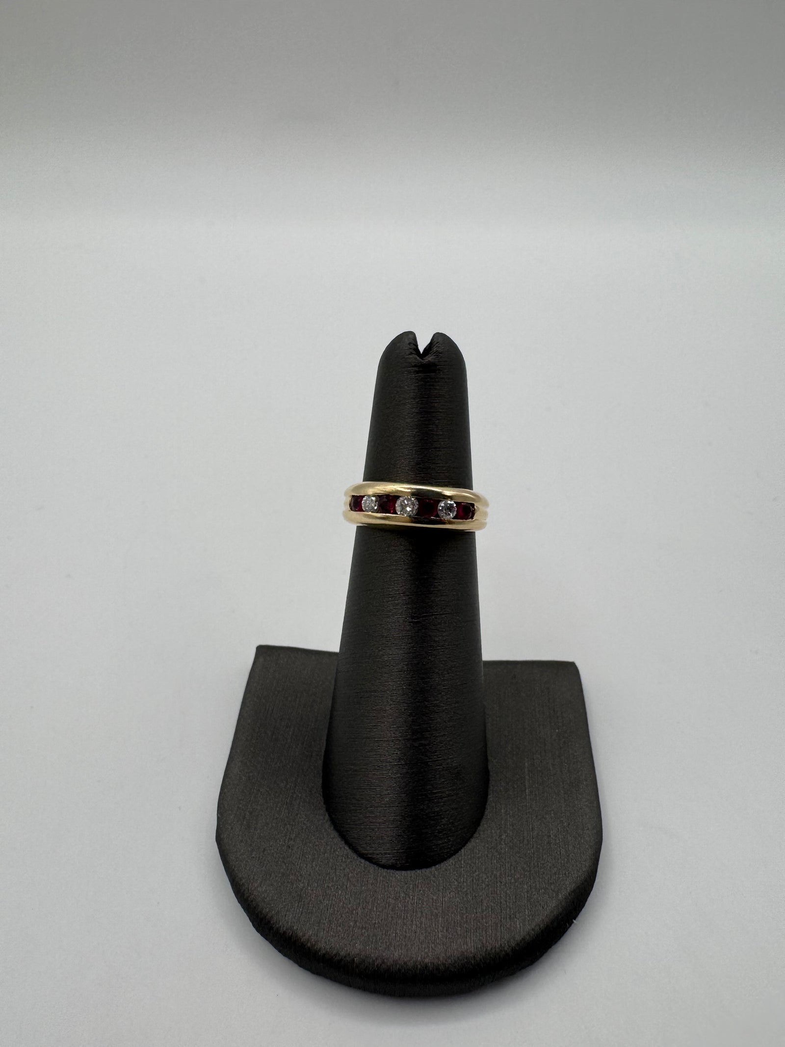 Diamond Ruby Ring-Size 5