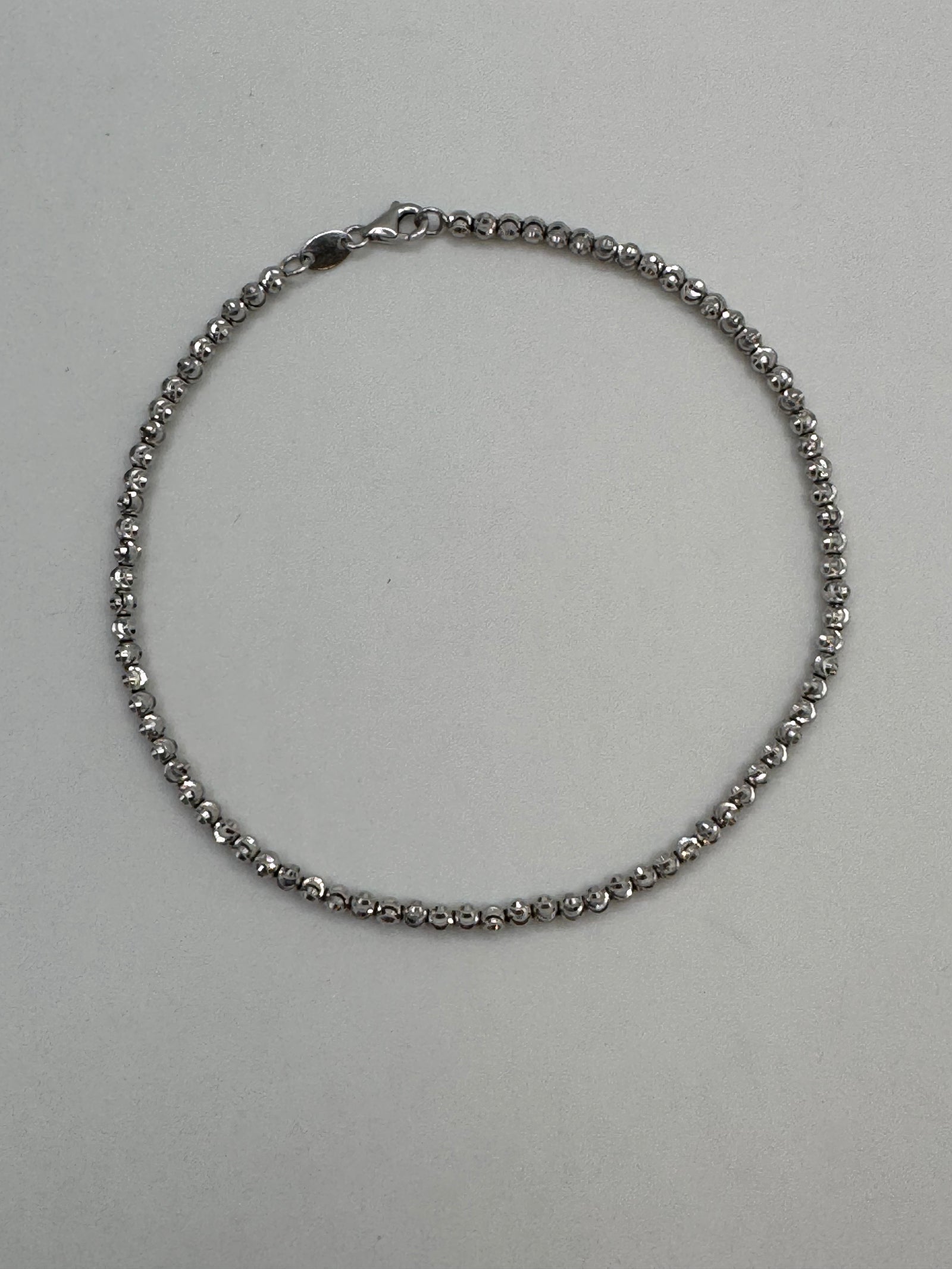 3mm Moon Cut Bracelet/Anklet 9.5 inches