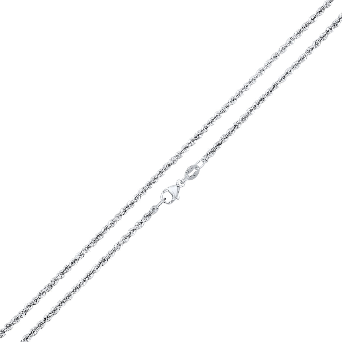 2.2MM ROPE CHAIN (PLATINUM)