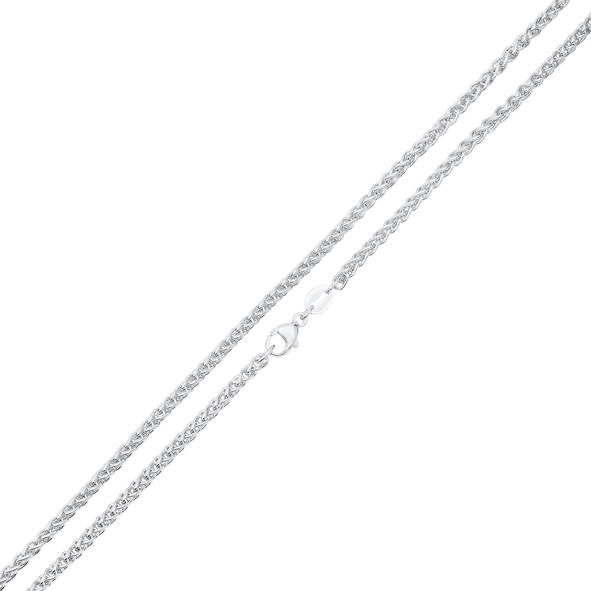 2.5MM WHEAT CHAIN (PLATINUM)