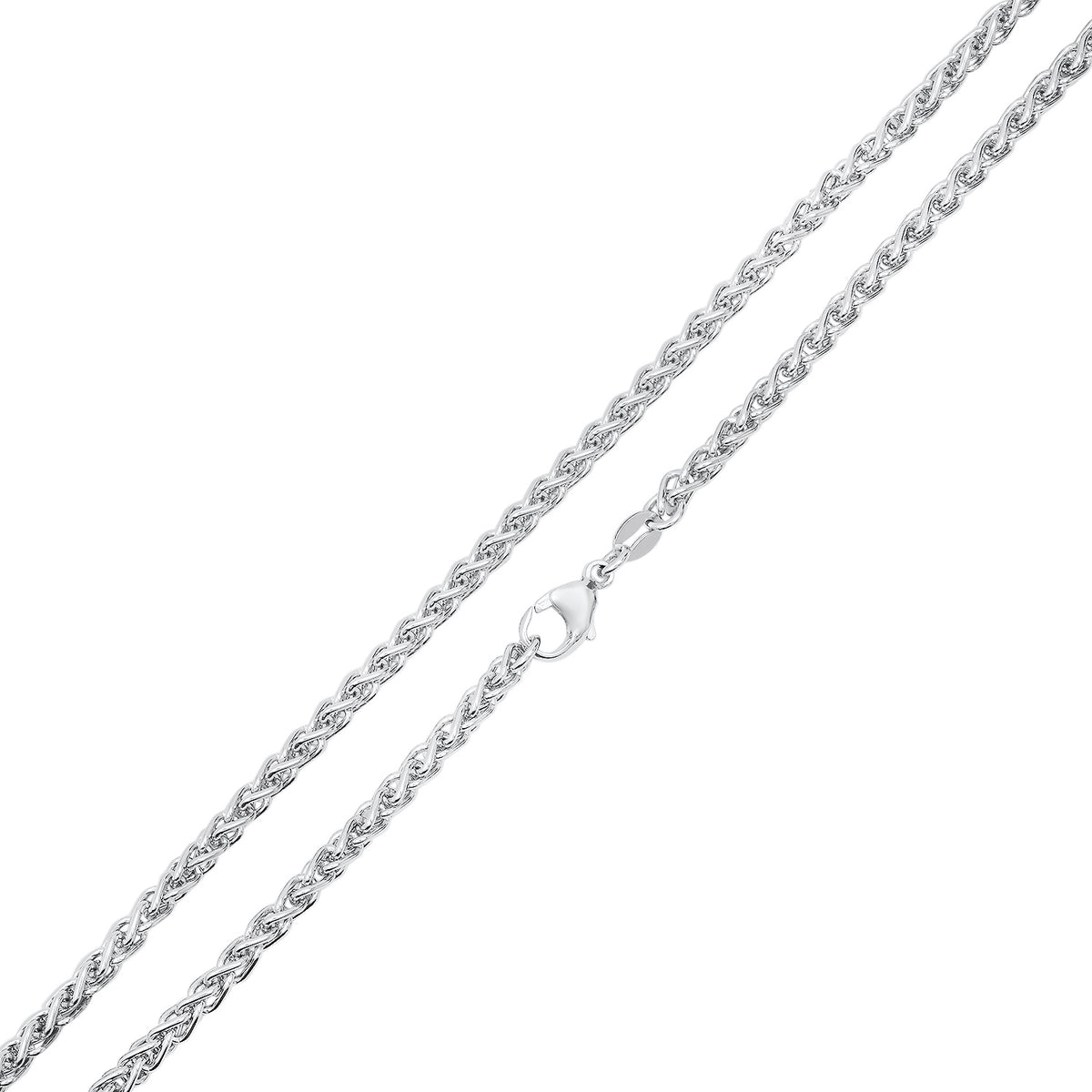 3MM WHEAT CHAIN (PLATINUM) (Copy)