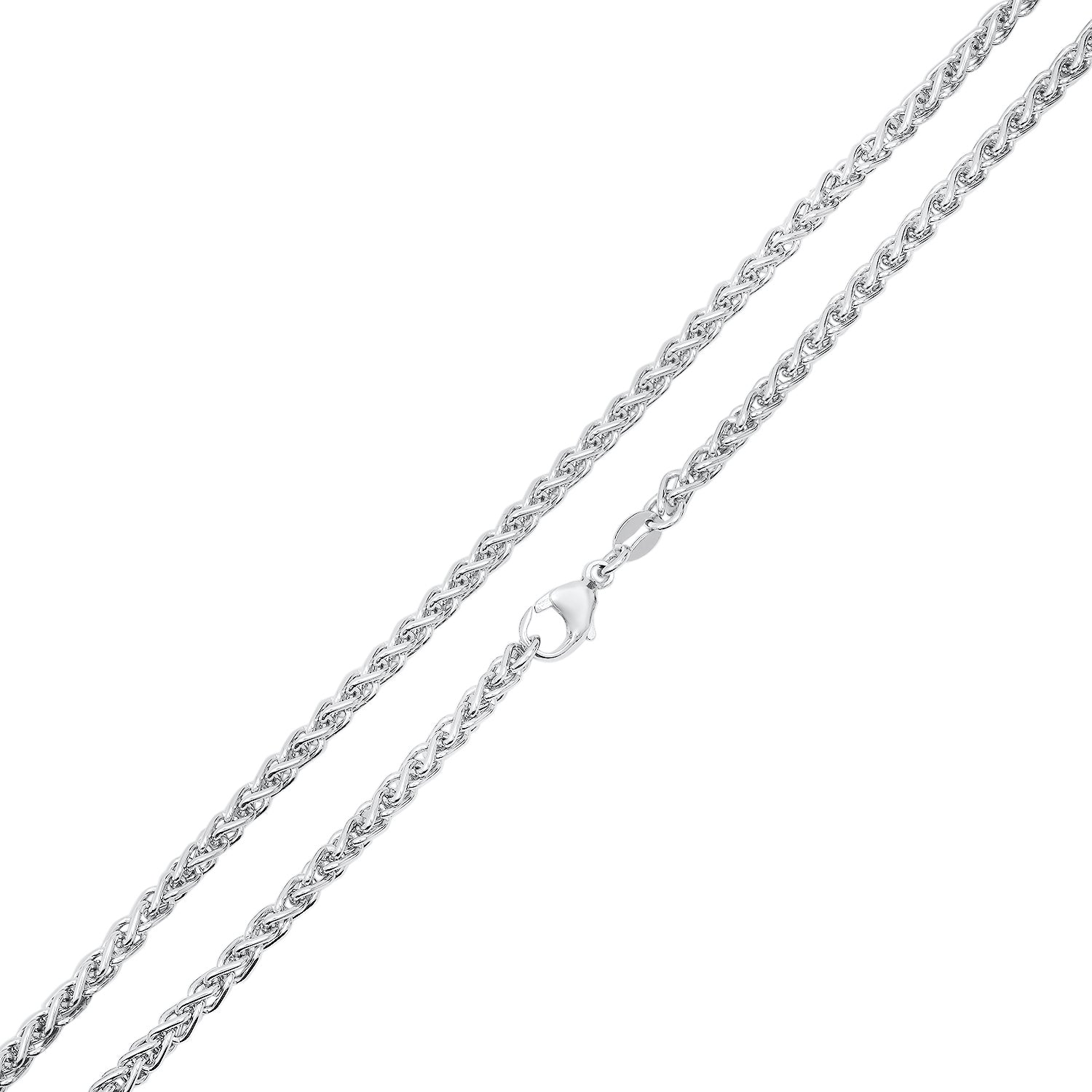 3MM WHEAT CHAIN (PLATINUM) (Copy)